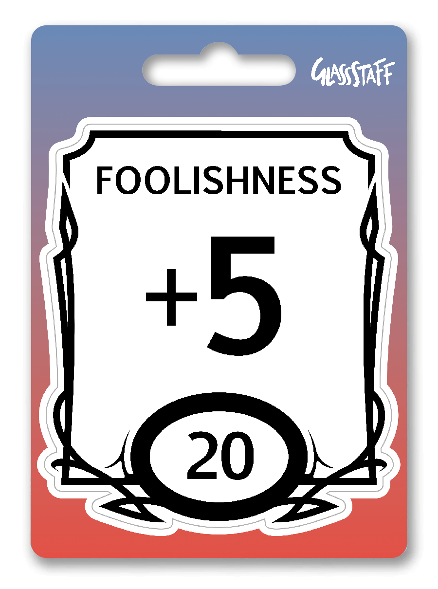 Stat Block Foolishness Sticker