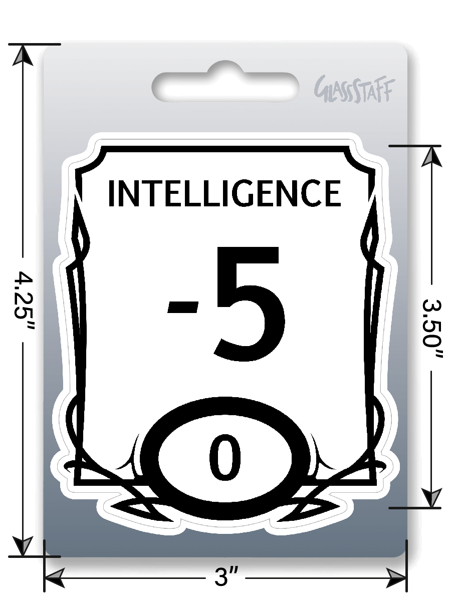 Stat Block Intelligence Sticker