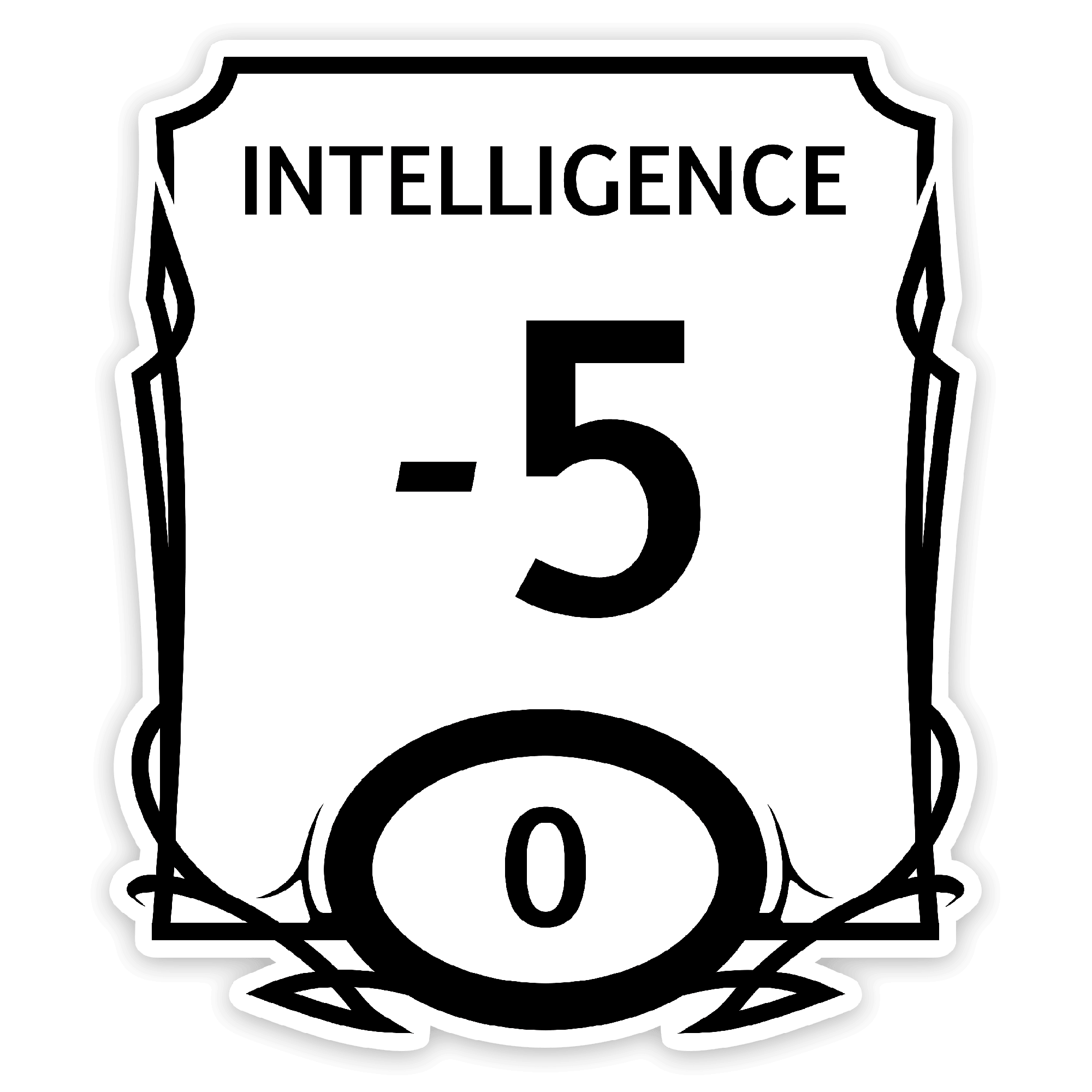 Staat Blok Intelligentie Sticker - D&D / TTRPG Sticker - {{5ba5418989960c169b92c93f8044dfb1}}