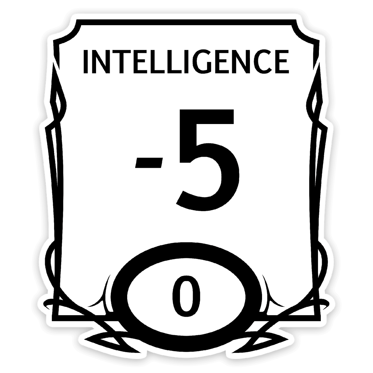 Stat Block Intelligence Sticker