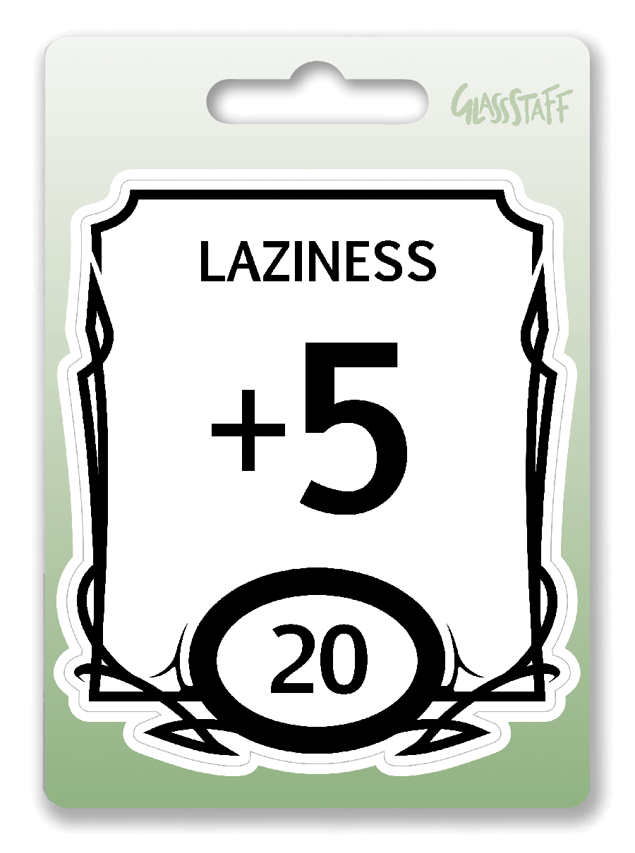 Stat Block Laziness Sticker