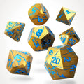 Sundered Spells Metal RPG Dice Set - RPG Dice Set - GlassStaff