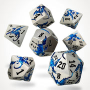 Tempestwyrm Metal RPG Dice Set - RPG Dice Set - GlassStaff