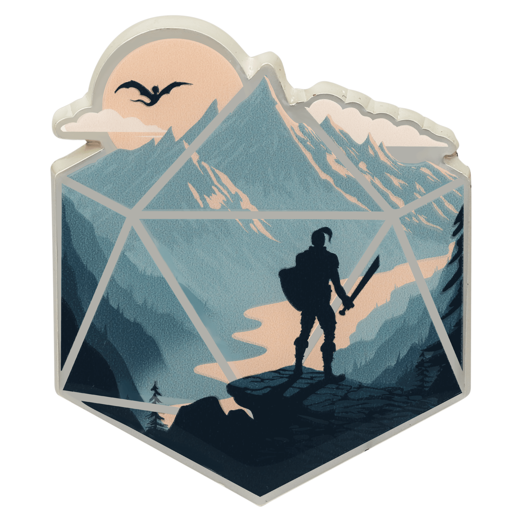 The d20 Champion Pin - Pin - GlassStaff