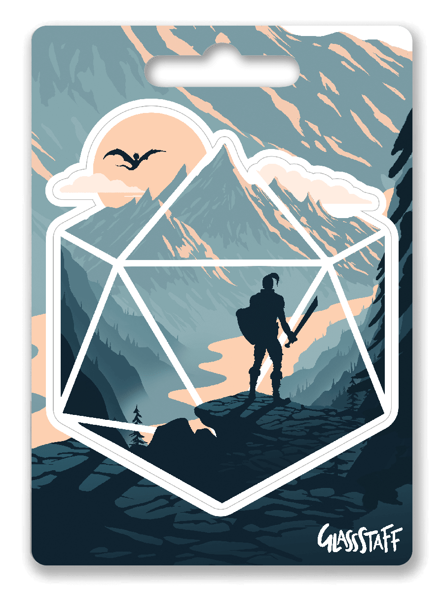 The d20 Champion Sticker - Sticker - GlassStaff