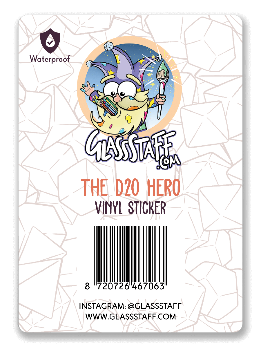 The D20 Hero Sticker