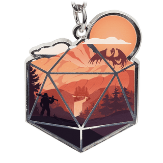 The d20 Hero Keychain - Keychain - GlassStaff