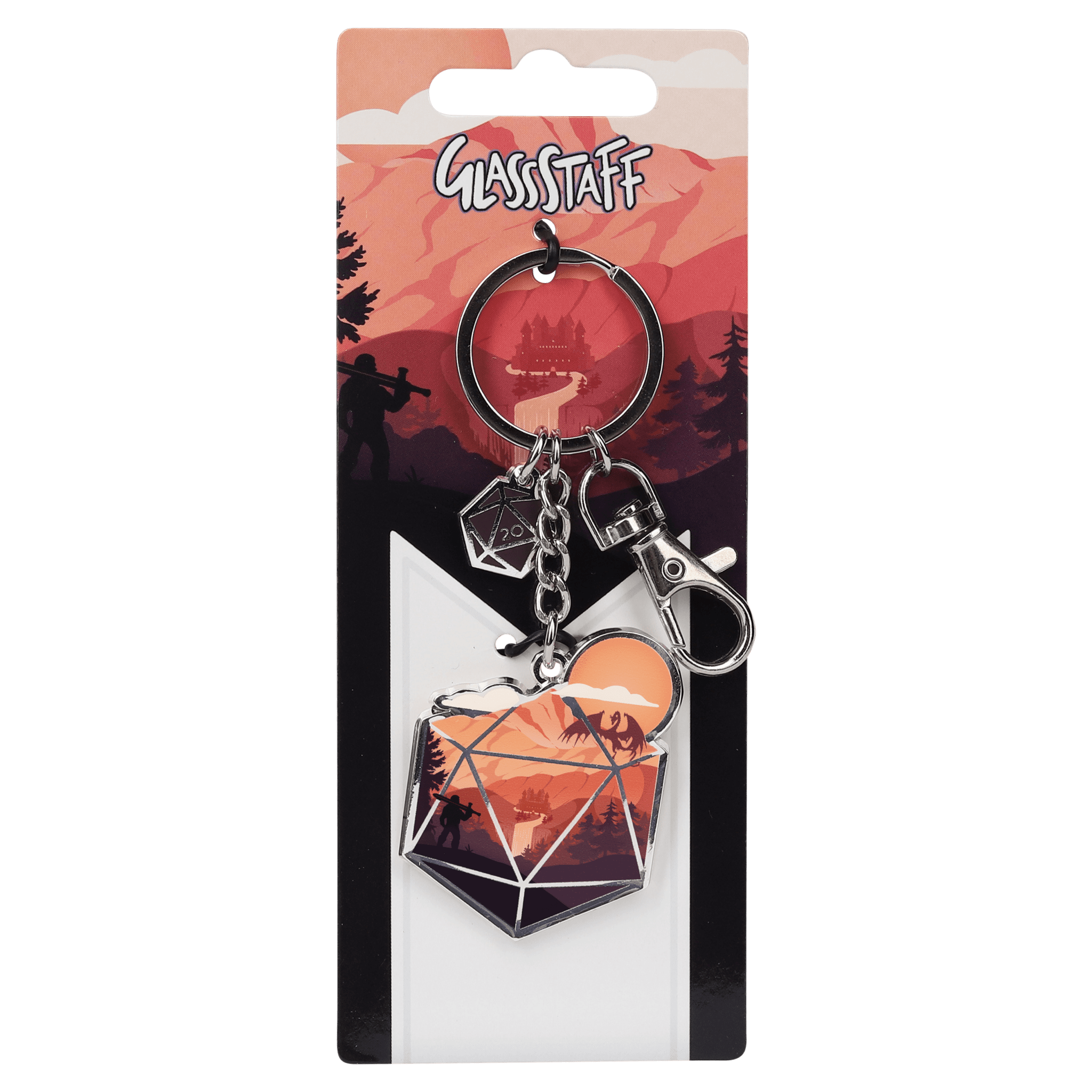 The d20 Hero Keychain - Keychain - GlassStaff