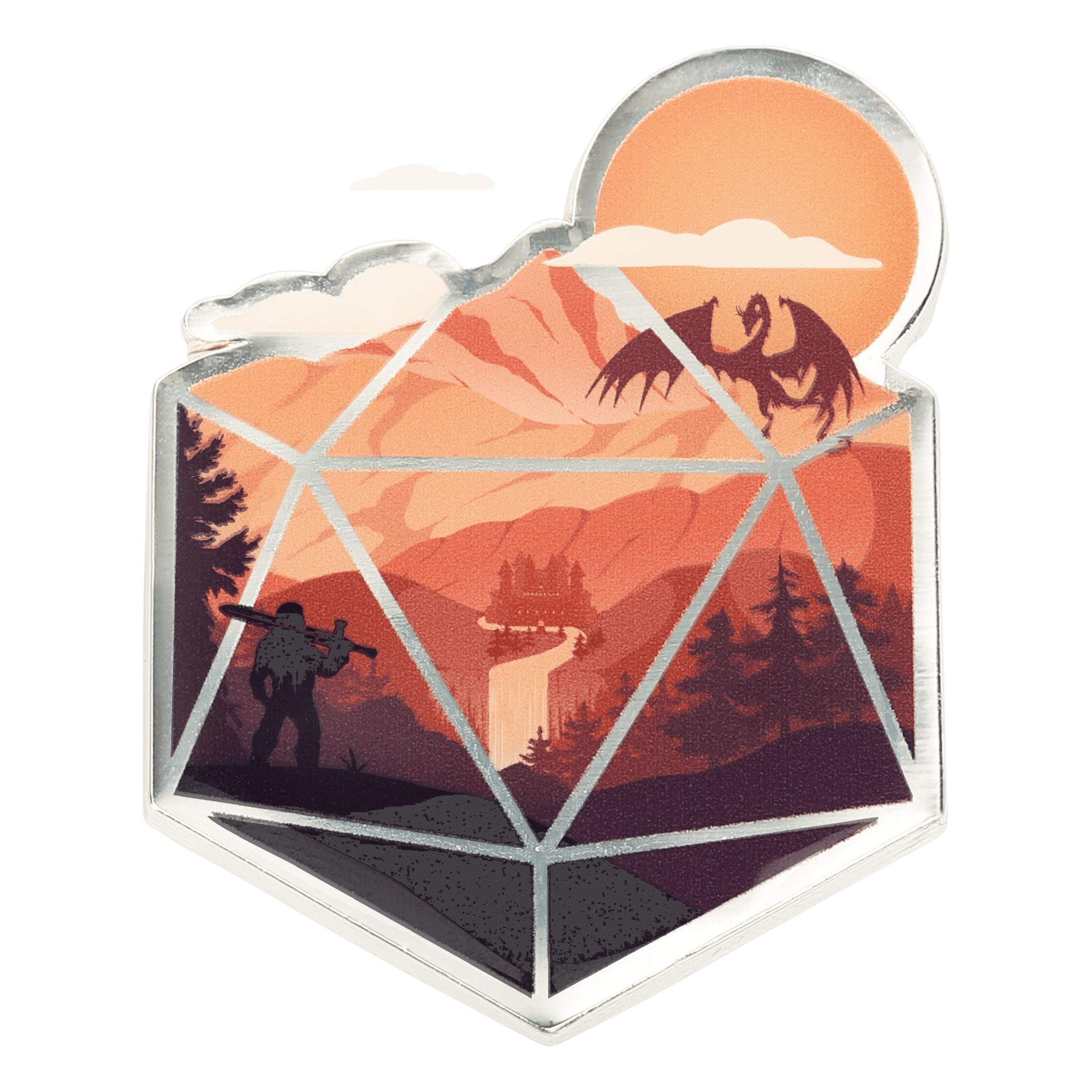The d20 Hero Pin - Pin - GlassStaff
