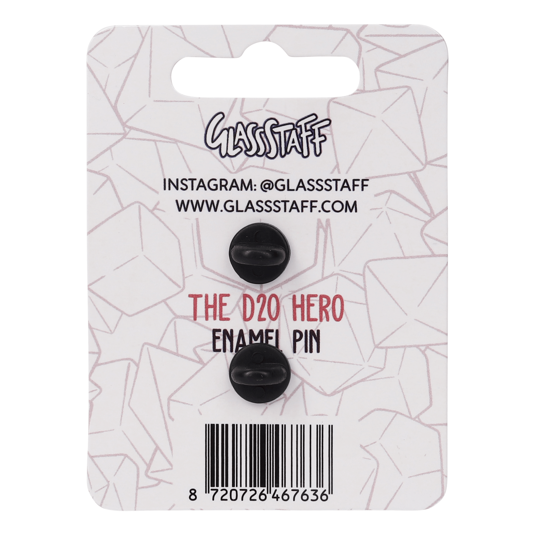 The d20 Hero Pin - Pin - GlassStaff
