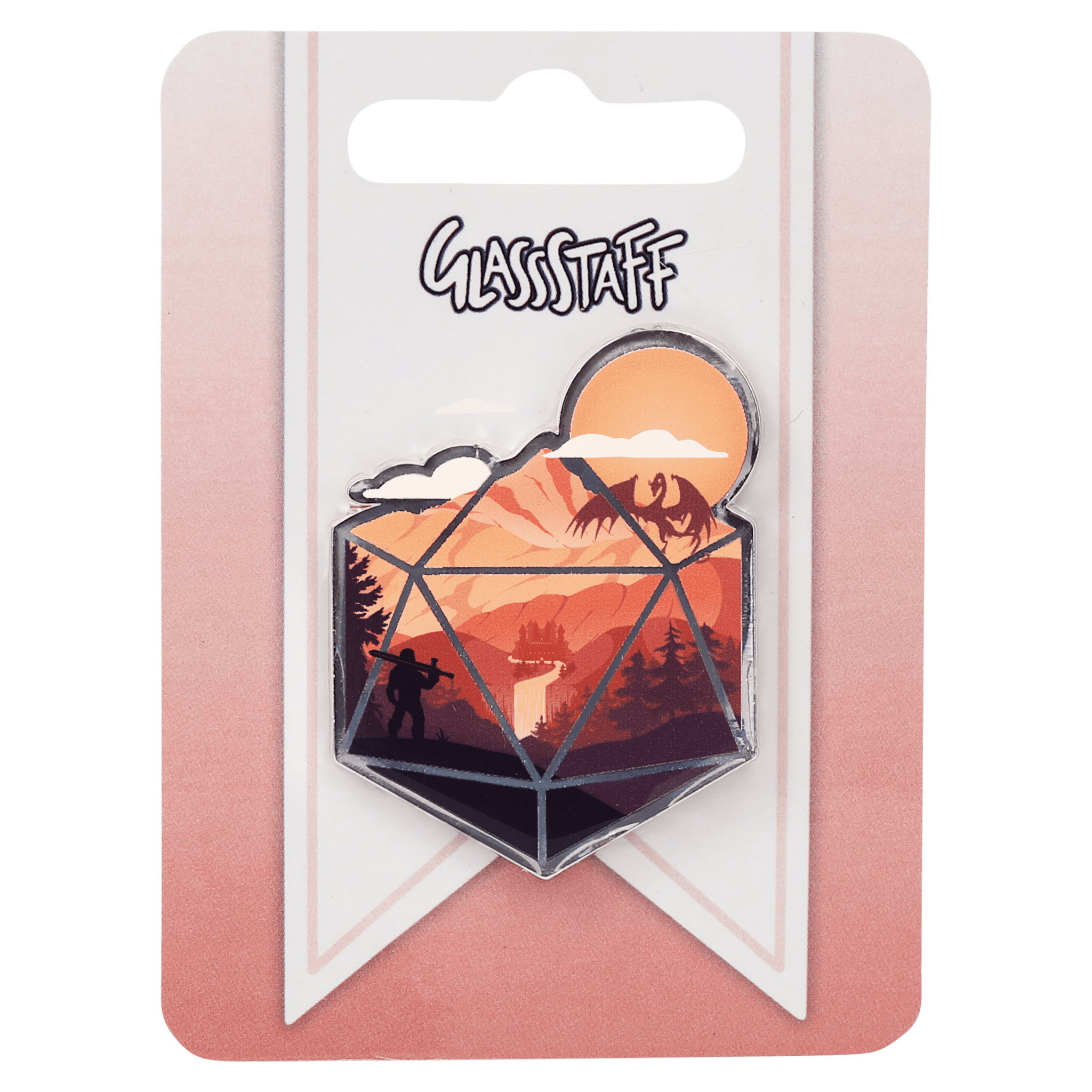 The d20 Hero Pin - Pin - GlassStaff