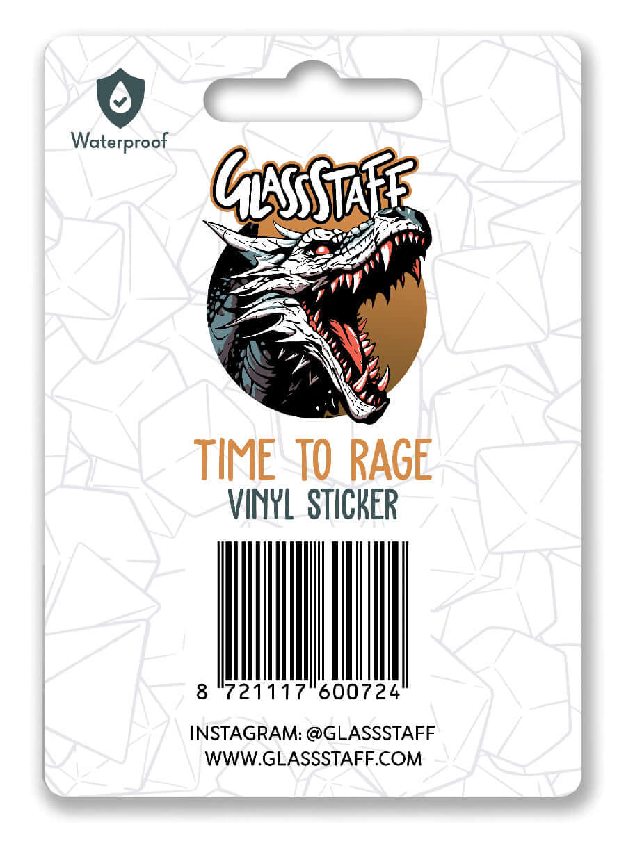 Time to Rage Sticker - Sticker - GlassStaff