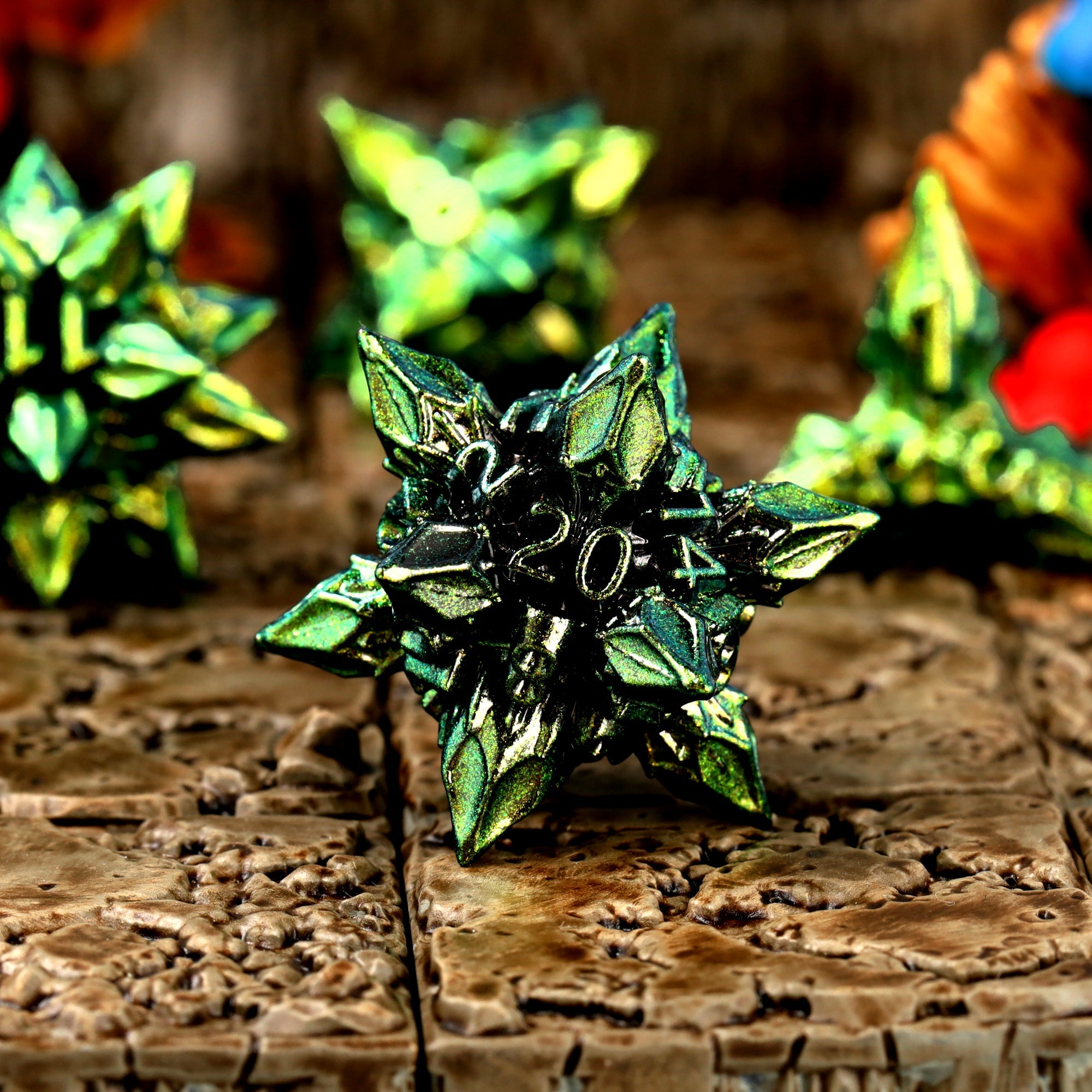 Unholy Bane Metal RPG Dice Set - RPG Dice Set - GlassStaff