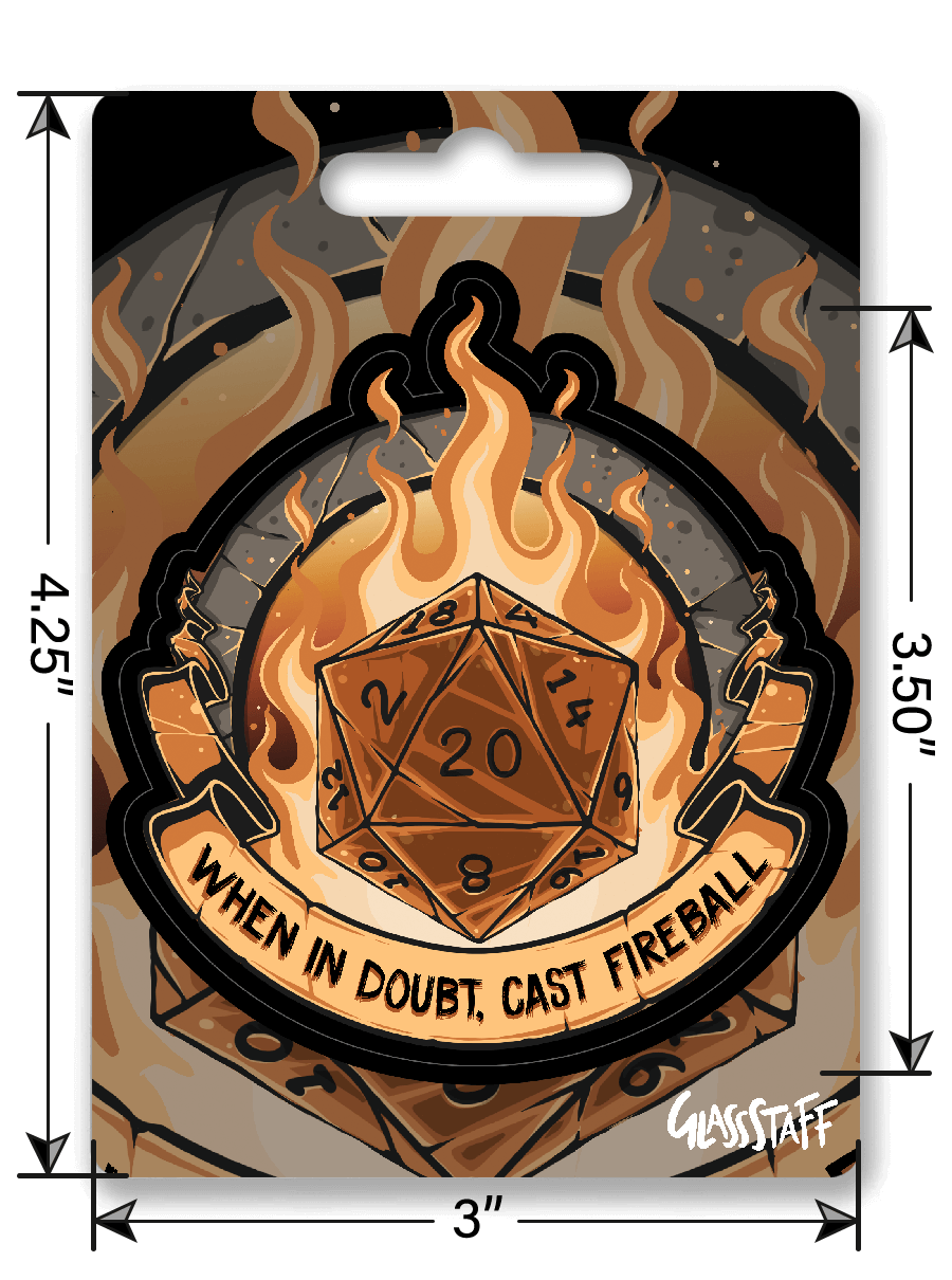 When in Doubt Sticker