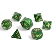 Wildlight Break Metal RPG Dice Set - RPG Dice Set - GlassStaff