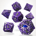 Zorvaxius Metal RPG Dice Set - RPG Dice Set - GlassStaff