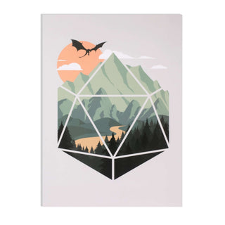 A D20 Scene Greeting Card - Greeting Card - GlassStaff