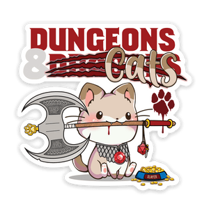 Dungeons and Cats sticker