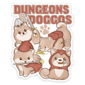 Dungeons & Doggos Sticker - Sticker - GlassStaff