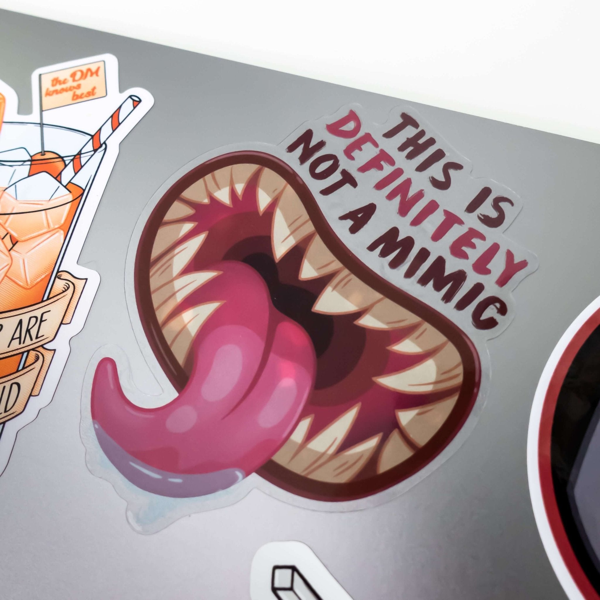 Transparent Not a Mimic Sticker - Sticker - GlassStaff